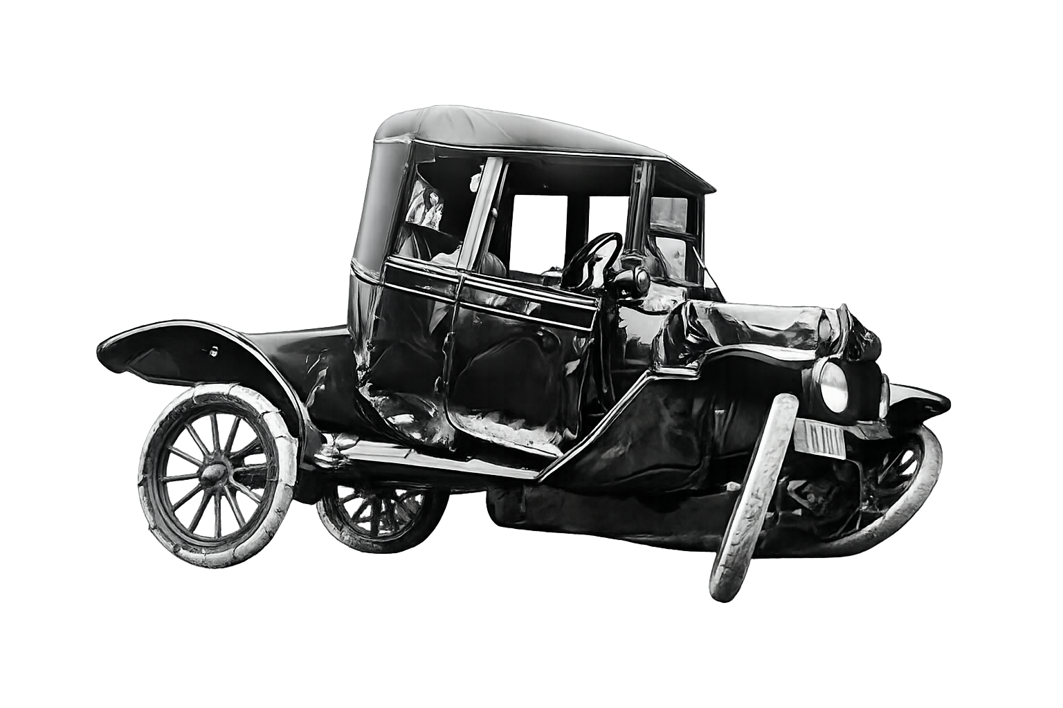 An early mass-produced automobile